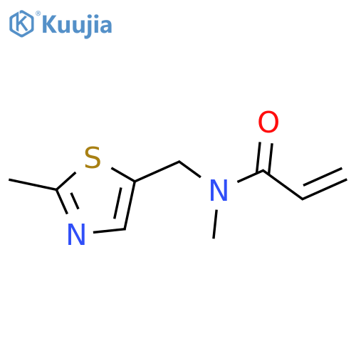 N-methyl-N-(2-methyl-1,3-thiazol-5-yl)methylprop-2-enamide structure