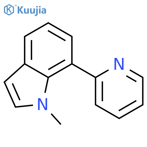 1H-Indole, 1-methyl-7-(2-pyridinyl)- structure