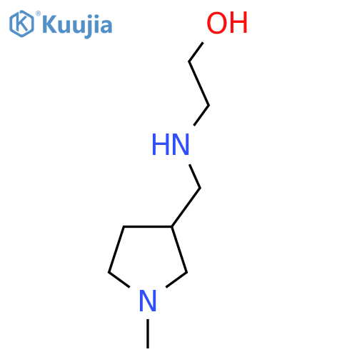 2-[(1-Methyl-pyrrolidin-3-ylmethyl)-amino]-ethanol structure