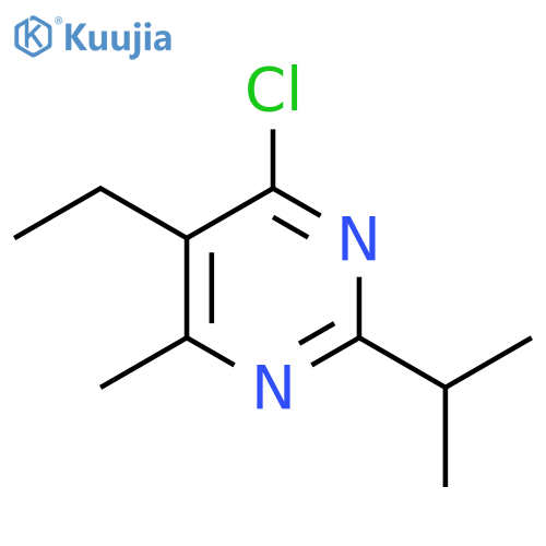 4-Chloro-5-ethyl-6-methyl-2-(propan-2-yl)pyrimidine structure