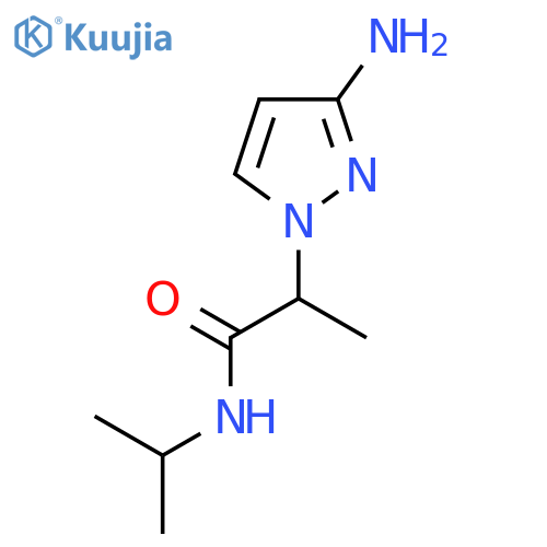 2-(3-amino-1H-pyrazol-1-yl)-N-(propan-2-yl)propanamide structure