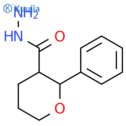 2-Phenyloxane-3-carbohydrazide structure