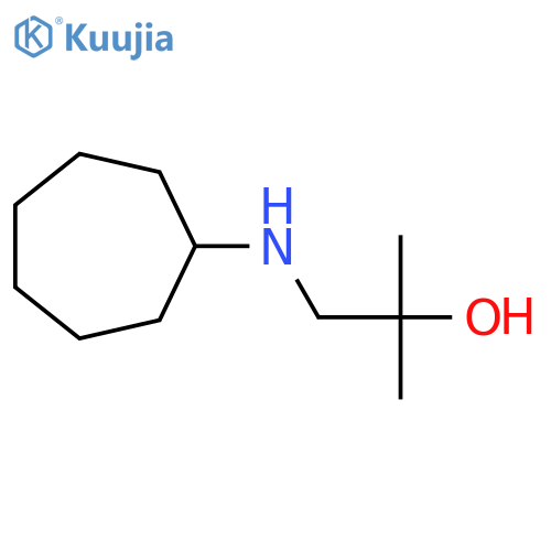 1-(Cycloheptylamino)-2-methylpropan-2-ol structure