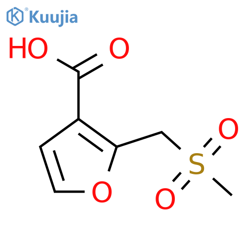2-(Methanesulfonylmethyl)furan-3-carboxylic acid structure