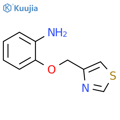 2-(1,3-thiazol-4-ylmethoxy)aniline structure