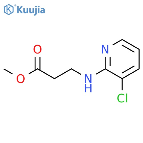 Methyl 3-((3-chloropyridin-2-yl)amino)propanoate structure