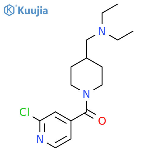 {[1-(2-Chloropyridine-4-carbonyl)piperidin-4-yl]methyl}diethylamine structure