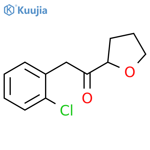 2-(2-chlorophenyl)-1-(oxolan-2-yl)ethan-1-one structure