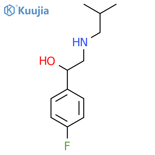 1-(4-Fluorophenyl)-2-[(2-methylpropyl)amino]ethan-1-ol structure