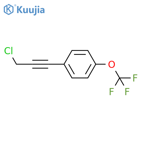 1-(3-chloroprop-1-yn-1-yl)-4-(trifluoromethoxy)benzene structure