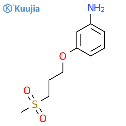 3-(3-Methylsulfonylpropoxy)aniline structure