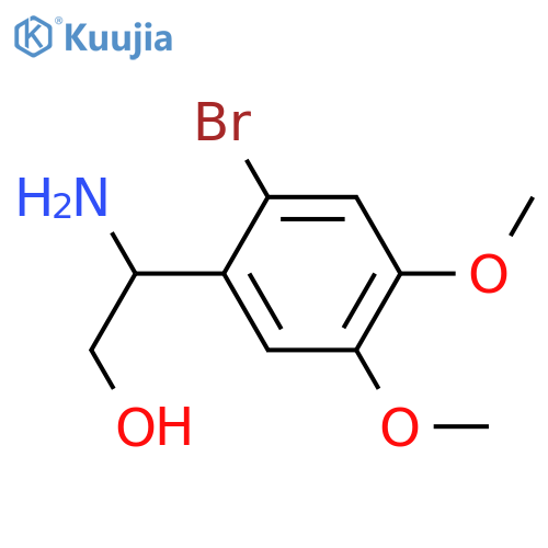 2-AMINO-2-(2-BROMO-4,5-DIMETHOXYPHENYL)ETHAN-1-OL structure