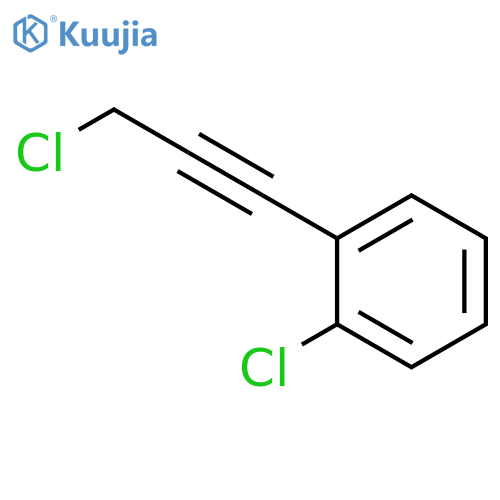 1-chloro-2-(3-chloroprop-1-yn-1-yl)benzene structure