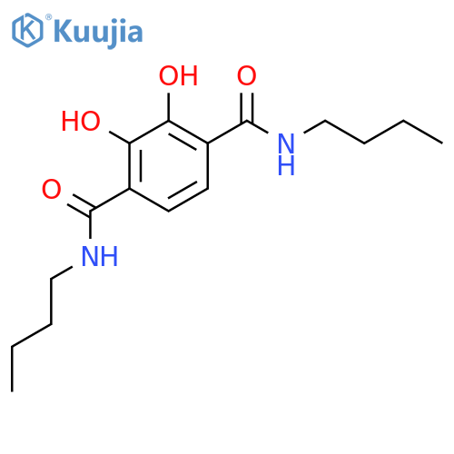 1,4-Benzenedicarboxamide, N,N'-dibutyl-2,3-dihydroxy- structure