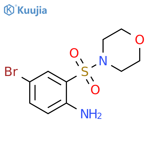 4-bromo-2-(morpholine-4-sulfonyl)aniline structure