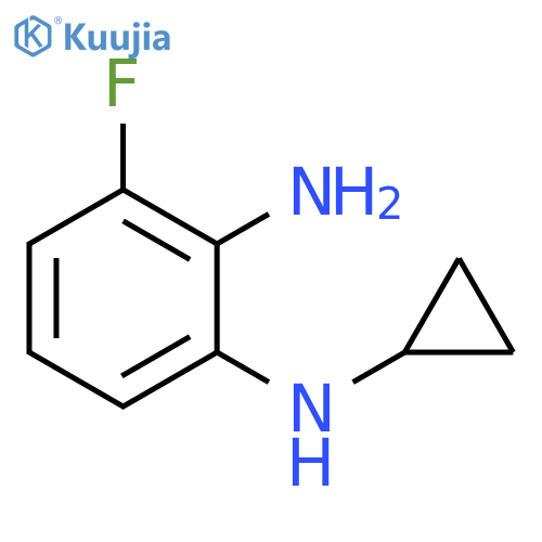 1-N-cyclopropyl-3-fluorobenzene-1,2-diamine structure