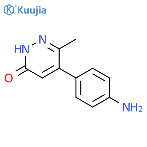 5-(4-aminophenyl)-6-methyl-3(2H)-Pyridazinone structure