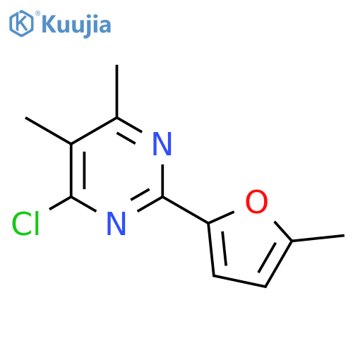 4-Chloro-5,6-dimethyl-2-(5-methylfuran-2-yl)pyrimidine structure