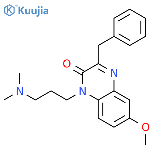 2(1H)-Quinoxalinone,1-[3-(dimethylamino)propyl]-6-methoxy-3-(phenylmethyl)- structure