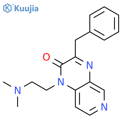 Pyrido[3,4-b]pyrazin-2(1H)-one,1-[2-(dimethylamino)ethyl]-3-(phenylmethyl)- structure