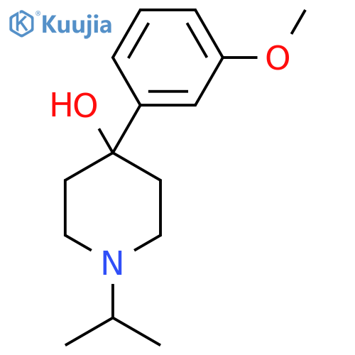 1-ISOPROPYL-4-(3-METHOXYPHENYL)PIPERIDIN-4-OL structure