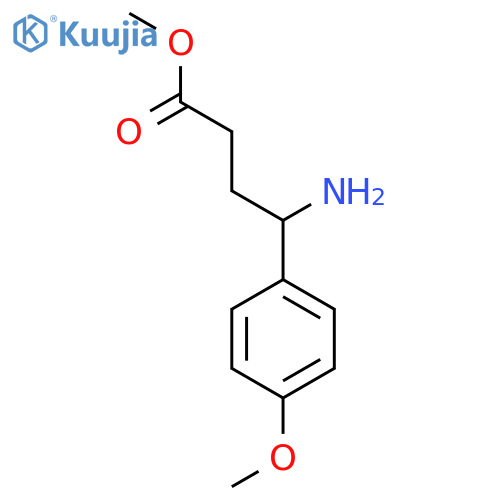 Methyl 4-amino-4-(4-methoxyphenyl)butanoate structure
