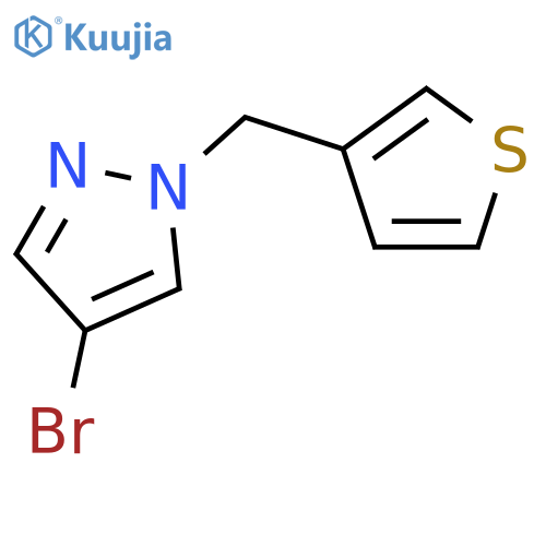4-Bromo-1-(thiophen-3-ylmethyl)-1H-pyrazole structure