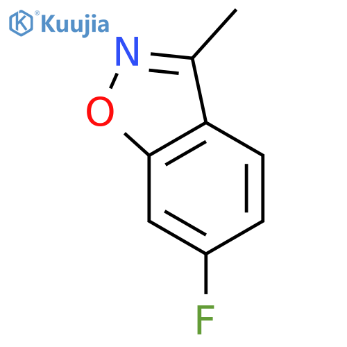1,2-Benzisoxazole,6-fluoro-3-methyl- structure