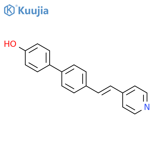[1,1'-Biphenyl]-4-ol, 4'-[2-(4-pyridinyl)ethenyl]- structure