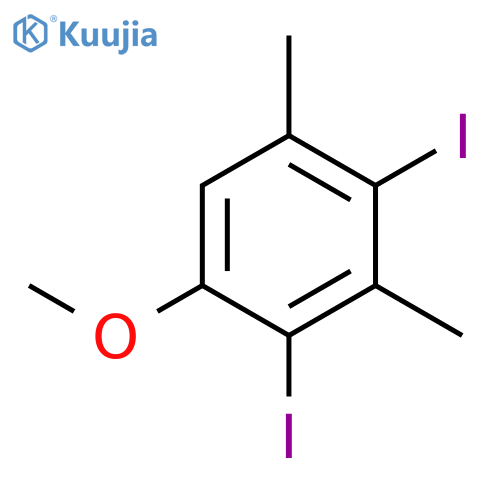Benzene, 2,4-diiodo-1-methoxy-3,5-dimethyl- structure
