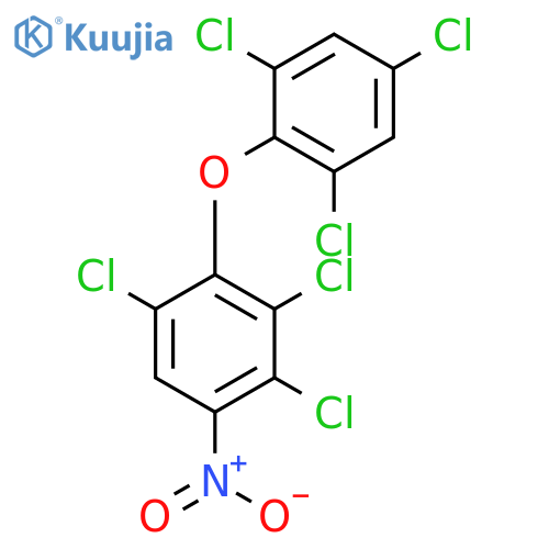 BENZENE, 1,3,4-TRICHLORO-5-NITRO-2-(2,4,6-TRICHLOROPHENOXY)- structure
