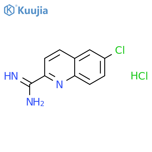 6-Chloroquinoline-2-carboximidamide hydrochloride structure