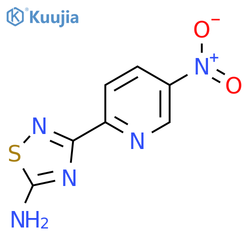 3-(5-Nitropyridin-2-yl)-1,2,4-thiadiazol-5-amine structure