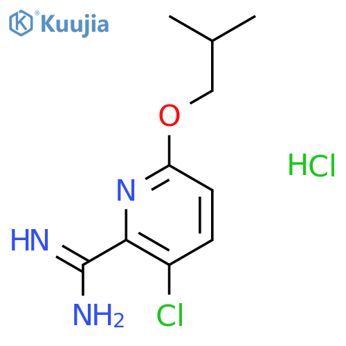 3-Chloro-6-isobutoxypicolinimidamide hydrochloride structure