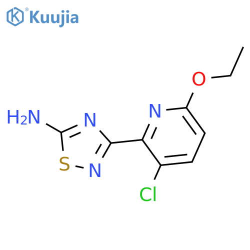 3-(3-chloro-6-ethoxy-2-pyridinyl)-1,2,4-thiadiazol-5-amine structure