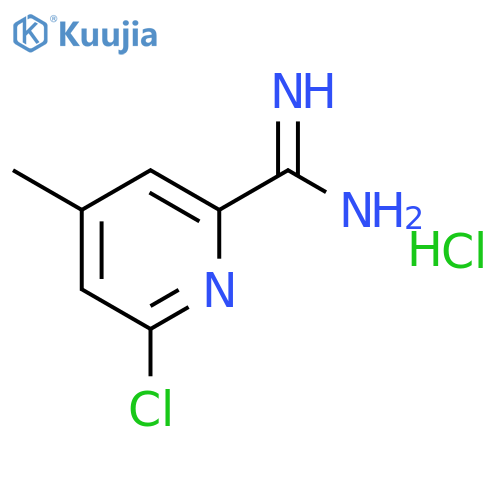 6-Chloro-4-methylpicolinimidamide hydrochloride structure