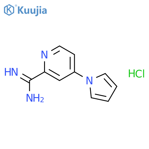 4-(1H-Pyrrol-1-yl)picolinimidamide hydrochloride structure