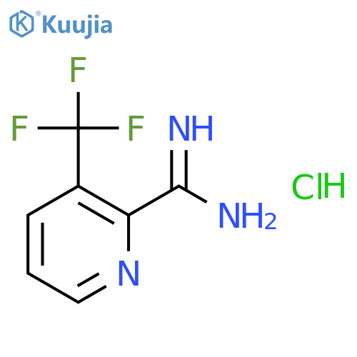 3-(trifluoromethyl)pyridine-2-carboximidamide hydrochloride structure