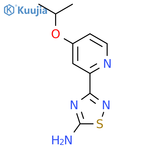 3-(4-Isopropoxypyridin-2-yl)-1,2,4-thiadiazol-5-amine structure