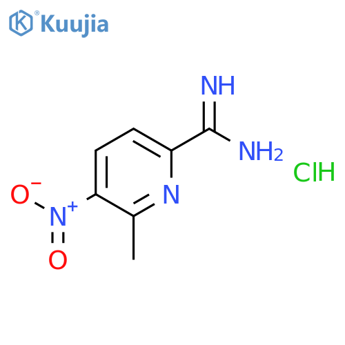 6-Methyl-5-nitropicolinimidamide hydrochloride structure