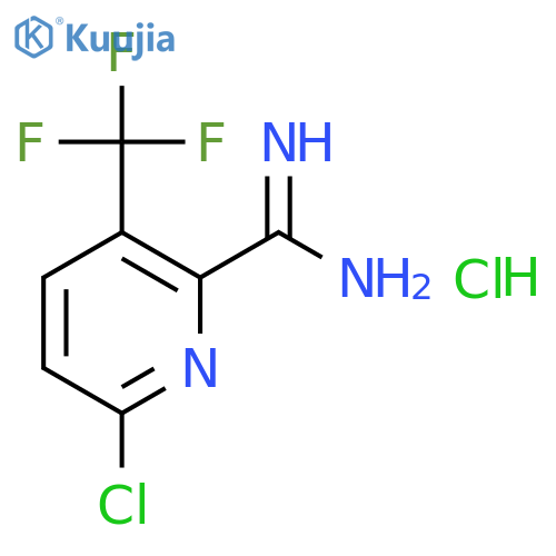 6-Chloro-3-(trifluoromethyl)picolinimidamide hydrochloride structure