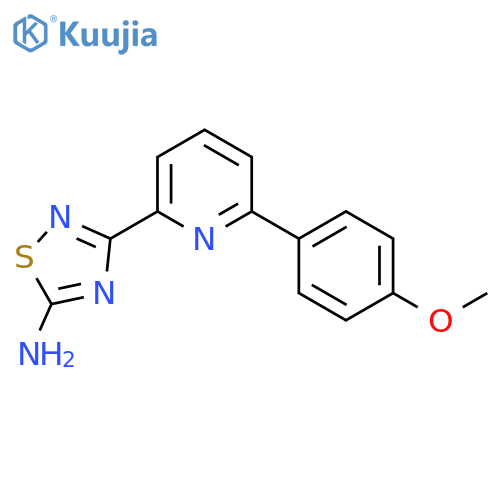 3-(6-(4-Methoxyphenyl)pyridin-2-yl)-1,2,4-thiadiazol-5-amine structure
