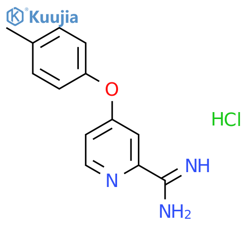 4-(p-Tolyloxy)picolinimidamide hydrochloride structure
