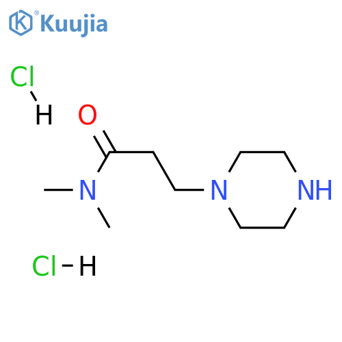 N,N-Dimethyl-3-(piperazin-1-yl)propanamide dihydrochloride structure