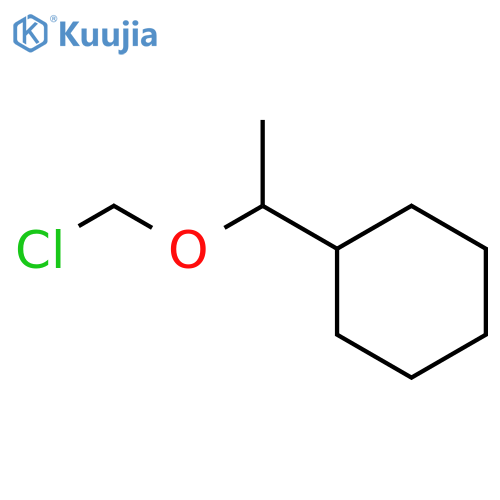 Cyclohexane, [1-(chloromethoxy)ethyl]- structure