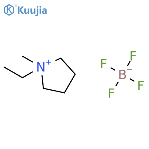 1-Ethyl-1-methylpyrrolidinium tetrafluoroborate structure
