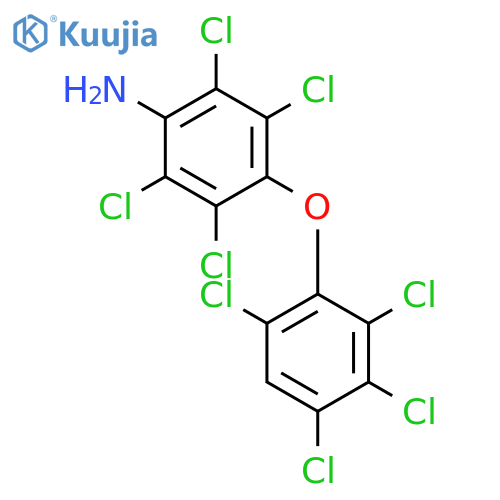 Benzenamine, 2,3,5,6-tetrachloro-4-(2,3,4,6-tetrachlorophenoxy)- structure