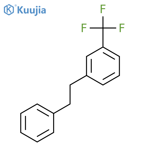 Benzene, 1-(2-phenylethyl)-3-(trifluoromethyl)- structure