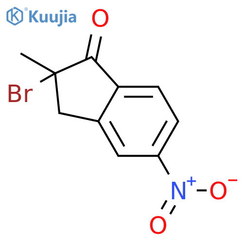 1H-Inden-1-one, 2-bromo-2,3-dihydro-2-methyl-5-nitro- structure