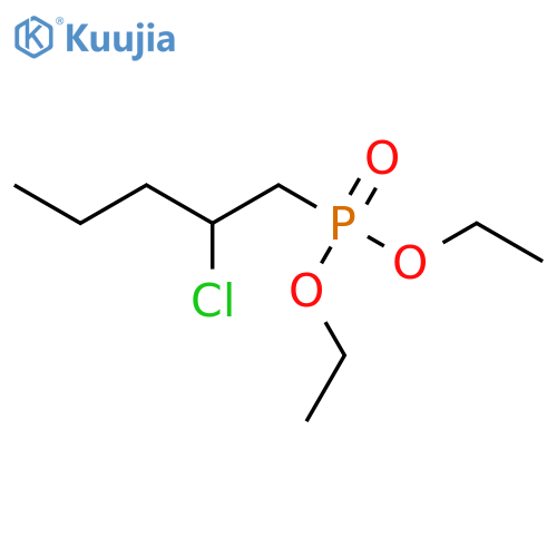 Phosphonic acid, (2-chloropentyl)-, diethyl ester structure